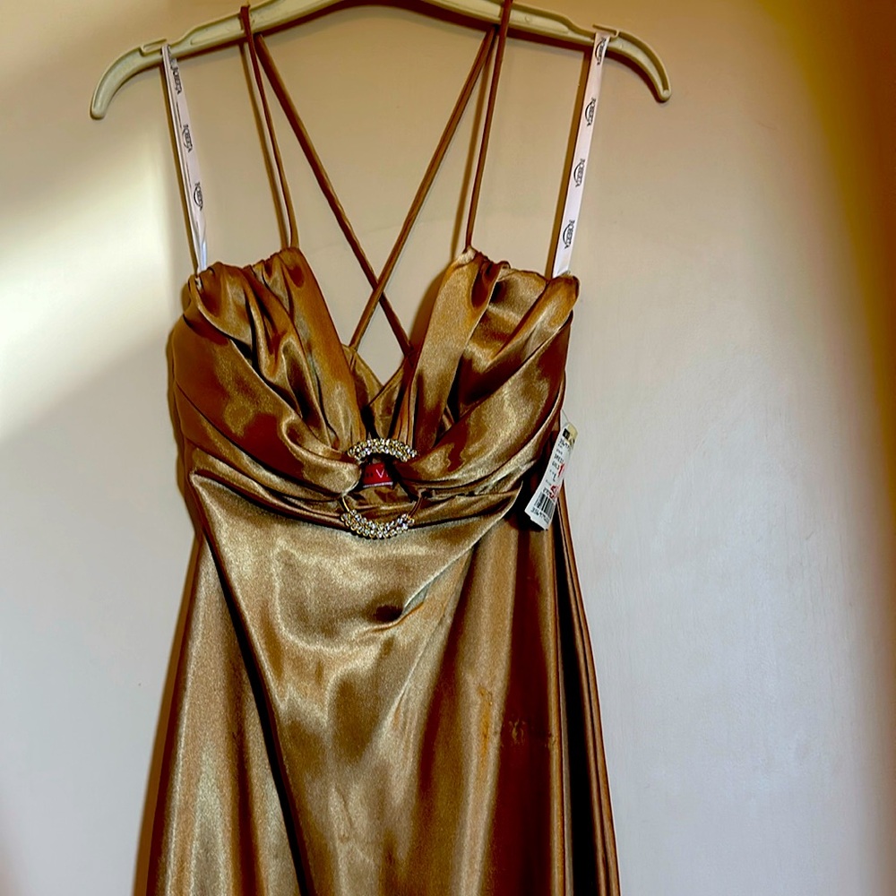 Gold Silky Dress